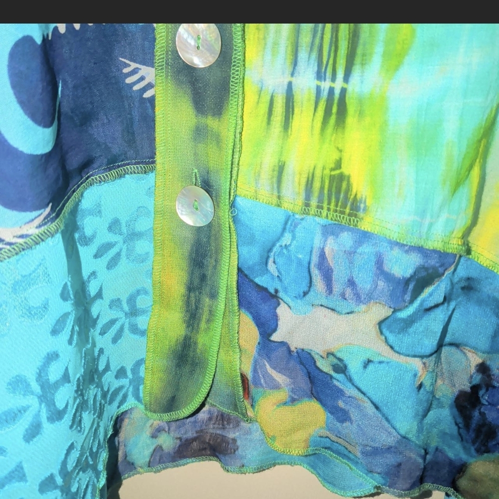 Colorful Button-Down Kaftan - image 7